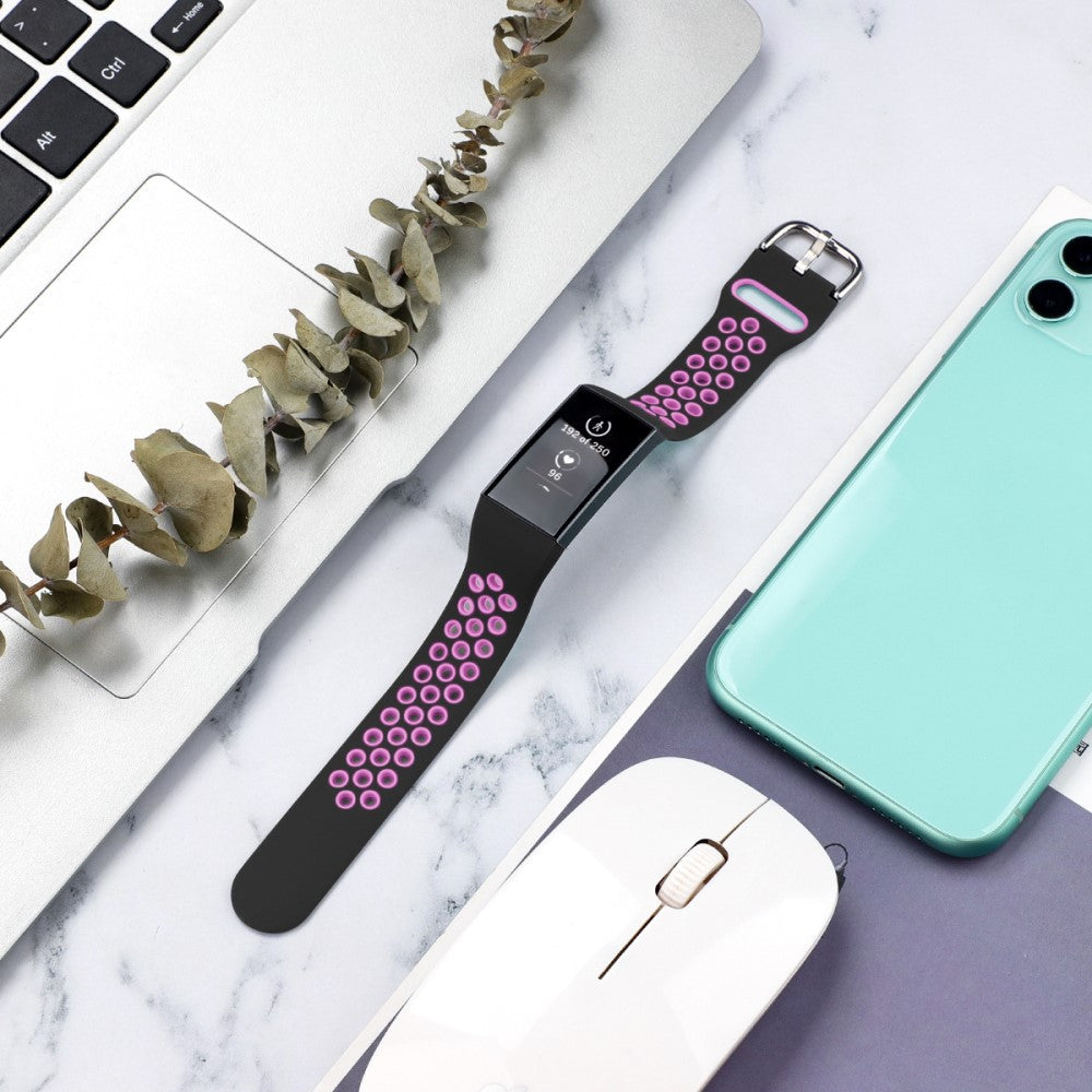 Fitbit Charge 3 / Fitbit Charge 4 Silicone Universel Strap - Pink#serie_6