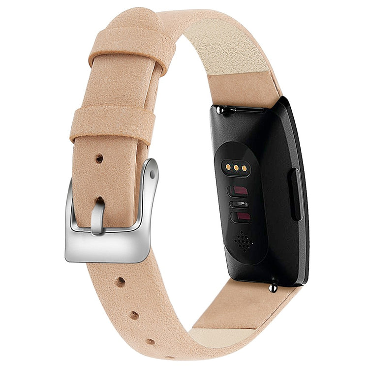 Very Fashionable Fitbit Inspire 1 Genuine Leather Strap - Brown#serie_7