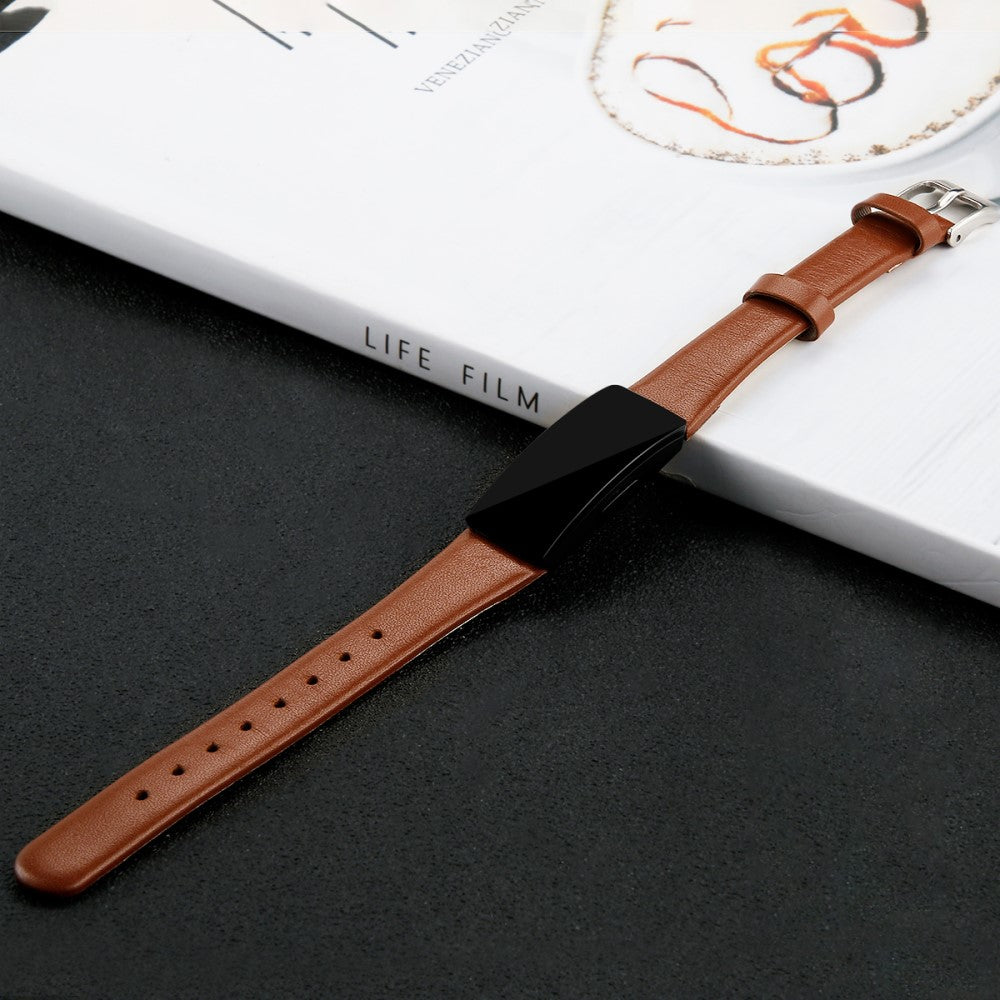 Very Fashionable Fitbit Inspire 1 Genuine Leather Strap - Brown#serie_9