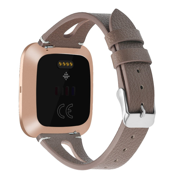 Mega Fashionable Fitbit Versa 3 Genuine Leather Strap - Pink#serie_3