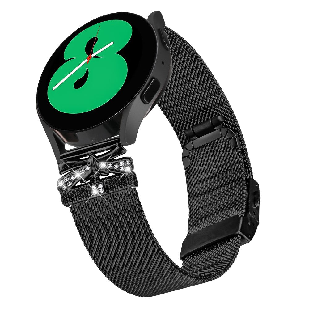 Samsung Smartwatch Metal And Rhinestone Universel Strap - Black#serie_218