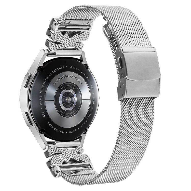 Samsung Smartwatch Metal And Rhinestone Universel Strap - Silver#serie_220