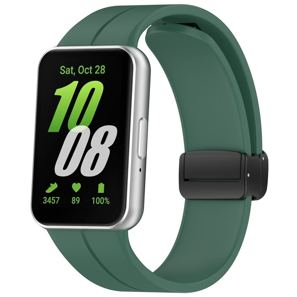 Super Agreeable Samsung Galaxy Fit 3 Silicone Strap - Green#serie_7