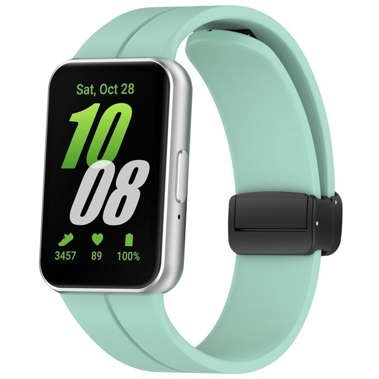 Super Agreeable Samsung Galaxy Fit 3 Silicone Strap - Green#serie_8