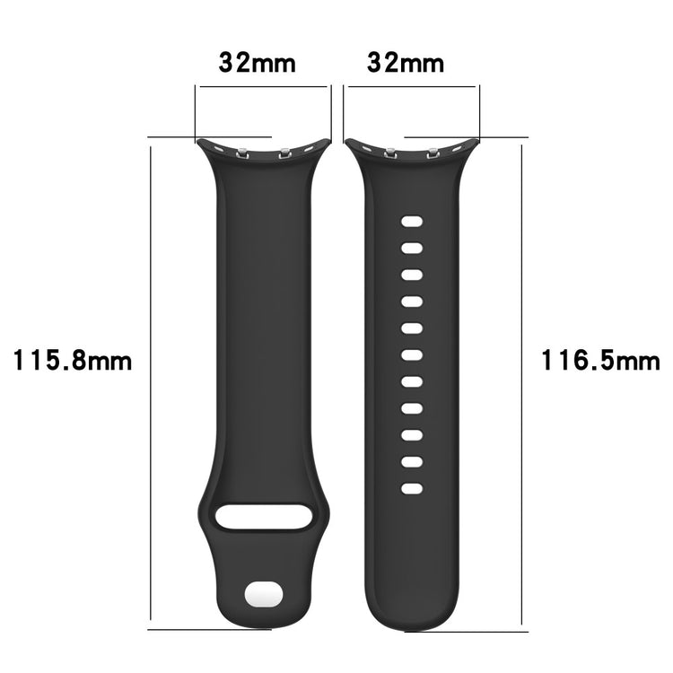 Vivo Watch 3 Silicone Watch Band Adjustable Wrist Strap Replacement - Red#serie_4