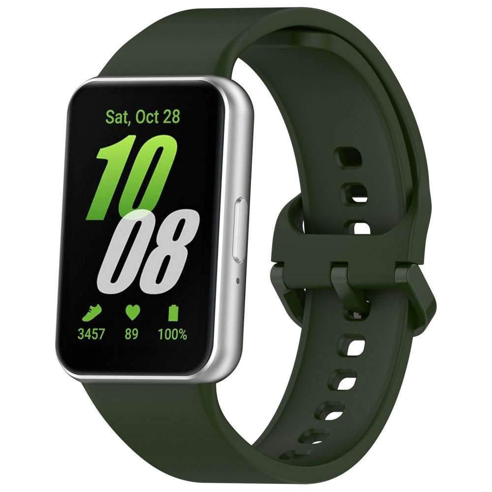 Super Pleasant Samsung Galaxy Fit 3 Silicone Strap - Green#serie_14