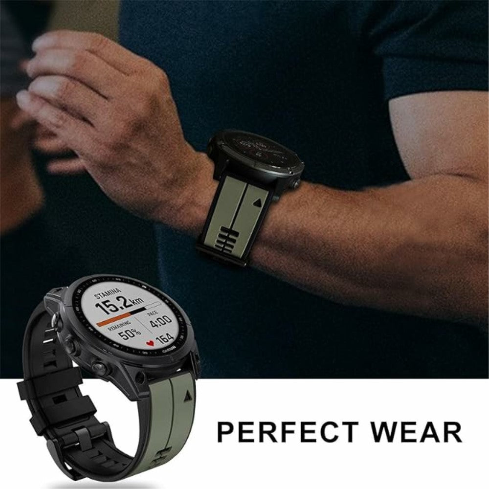 Very Stylish Garmin Smartwatch Silicone Universel Strap - Orange#serie_2