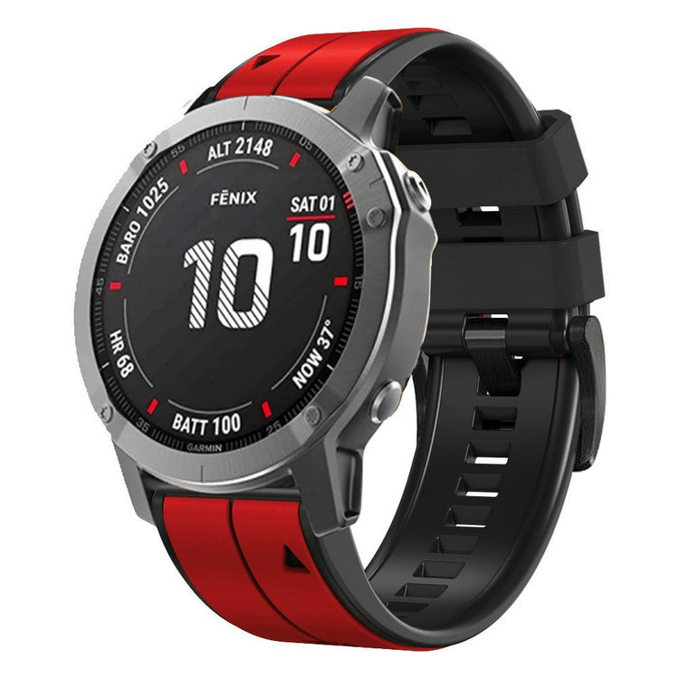 Very Stylish Garmin Smartwatch Silicone Universel Strap - Red#serie_4