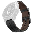 Rigtigt Hårdfør Ægte Læder Universal Rem passer til Garmin Smartwatch