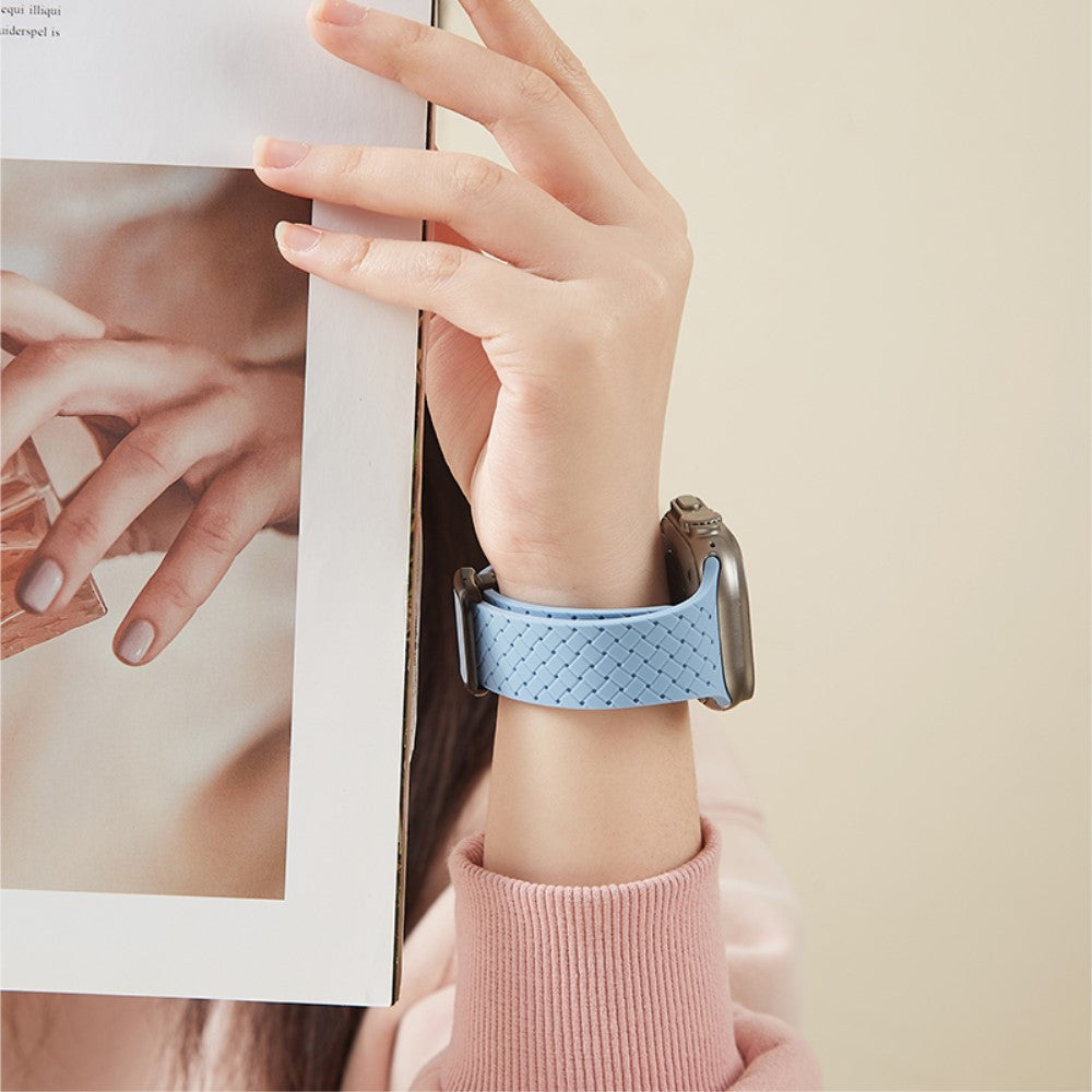 Lovely Apple Smartwatch Silicone Universel Strap - Blue#serie_20