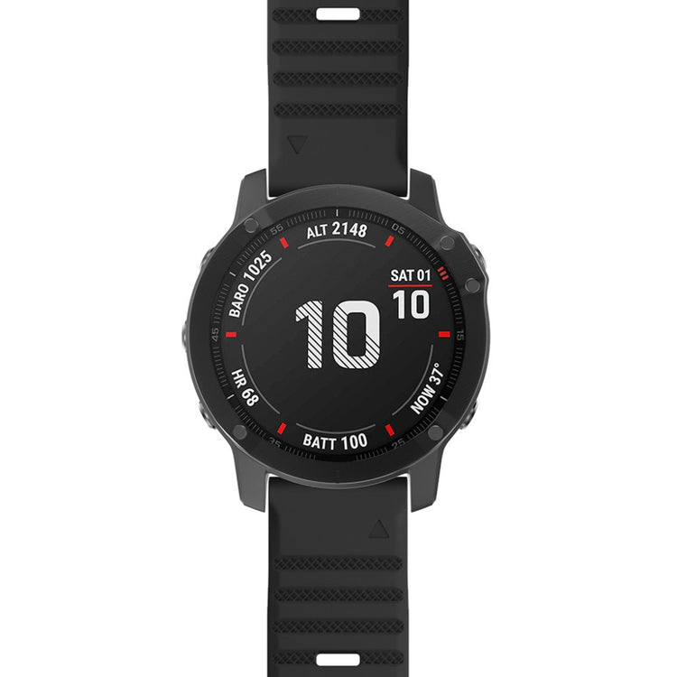 Super Nice Garmin Smartwatch Silicone Universel Strap - Black#serie_1