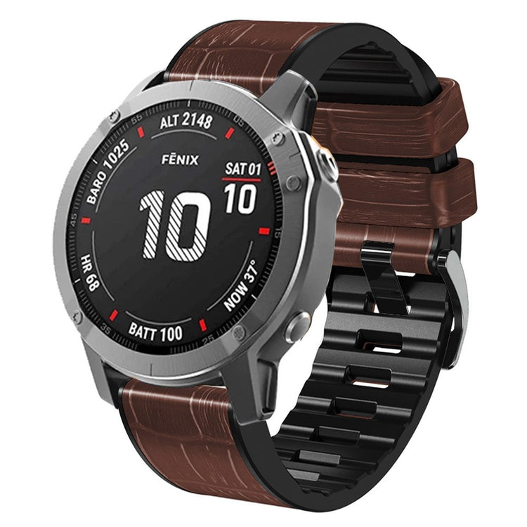 Very Stylish Garmin Smartwatch Silicone Universel Strap - Brown#serie_3