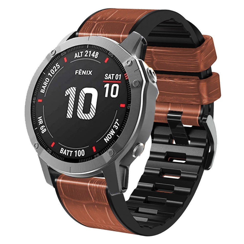 Very Stylish Garmin Smartwatch Silicone Universel Strap - Brown#serie_5