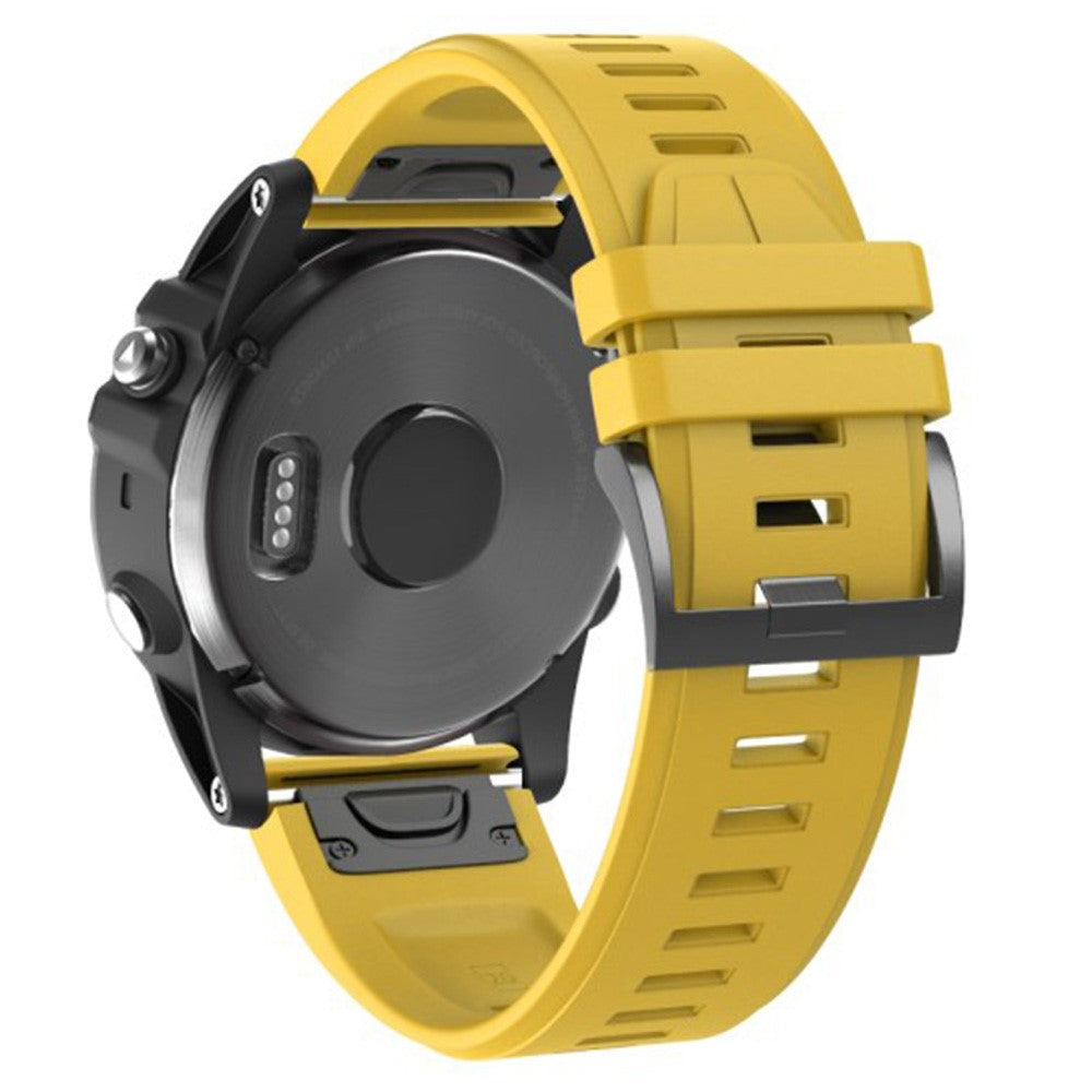 Super Stylish Garmin Smartwatch Silicone Universel Strap - Yellow#serie_6