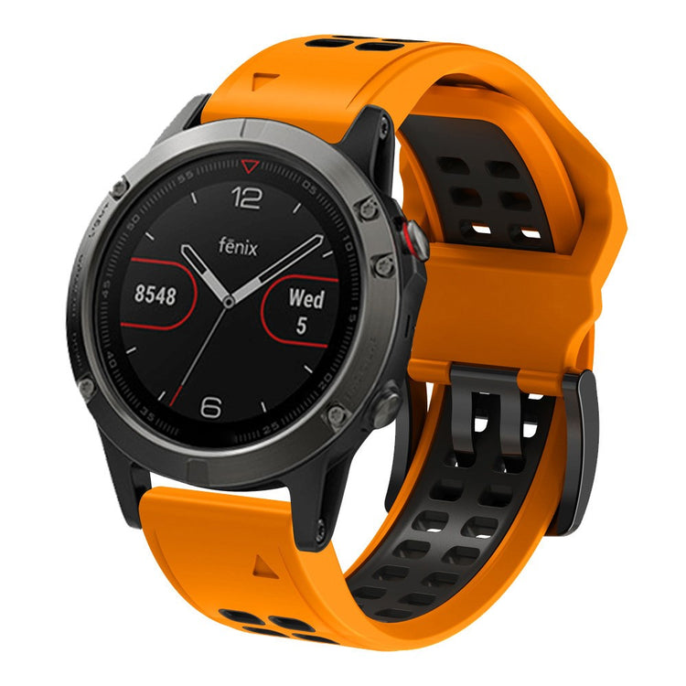 Delightful Garmin Smartwatch Silicone Universel Strap - Orange#serie_3