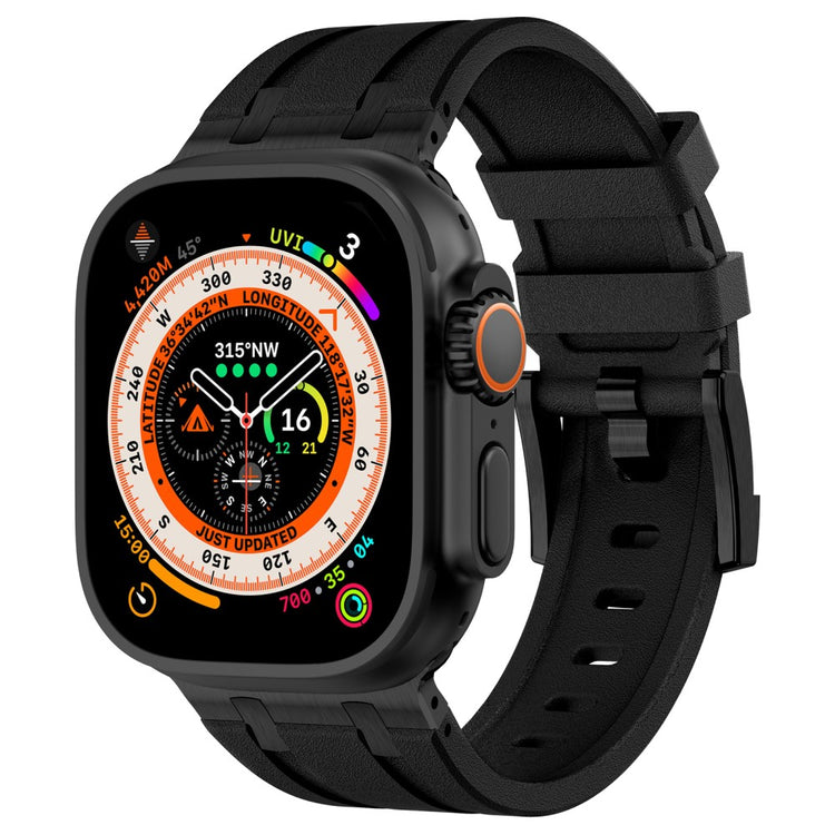 Comfortable Apple Smartwatch Silicone Universel Strap - Black#serie_3