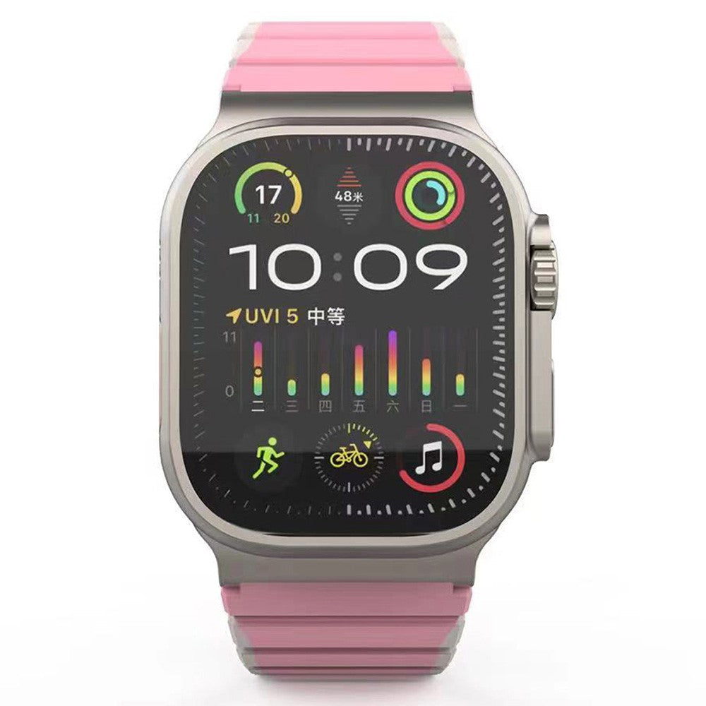 Incredibly Tough Apple Smartwatch Silicone Universel Strap - Pink#serie_2