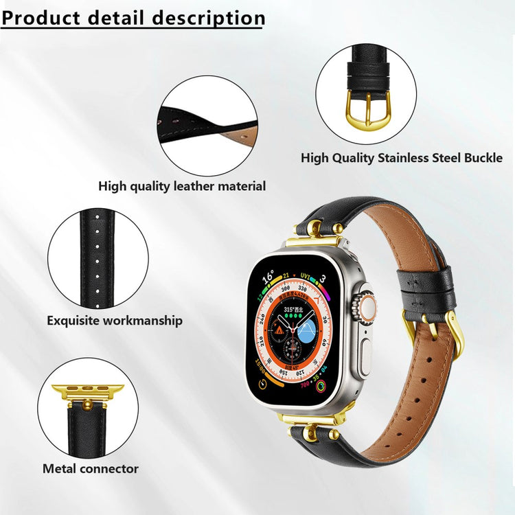 Superb Apple Smartwatch Pu Leather Universel Strap - Brown#serie_6