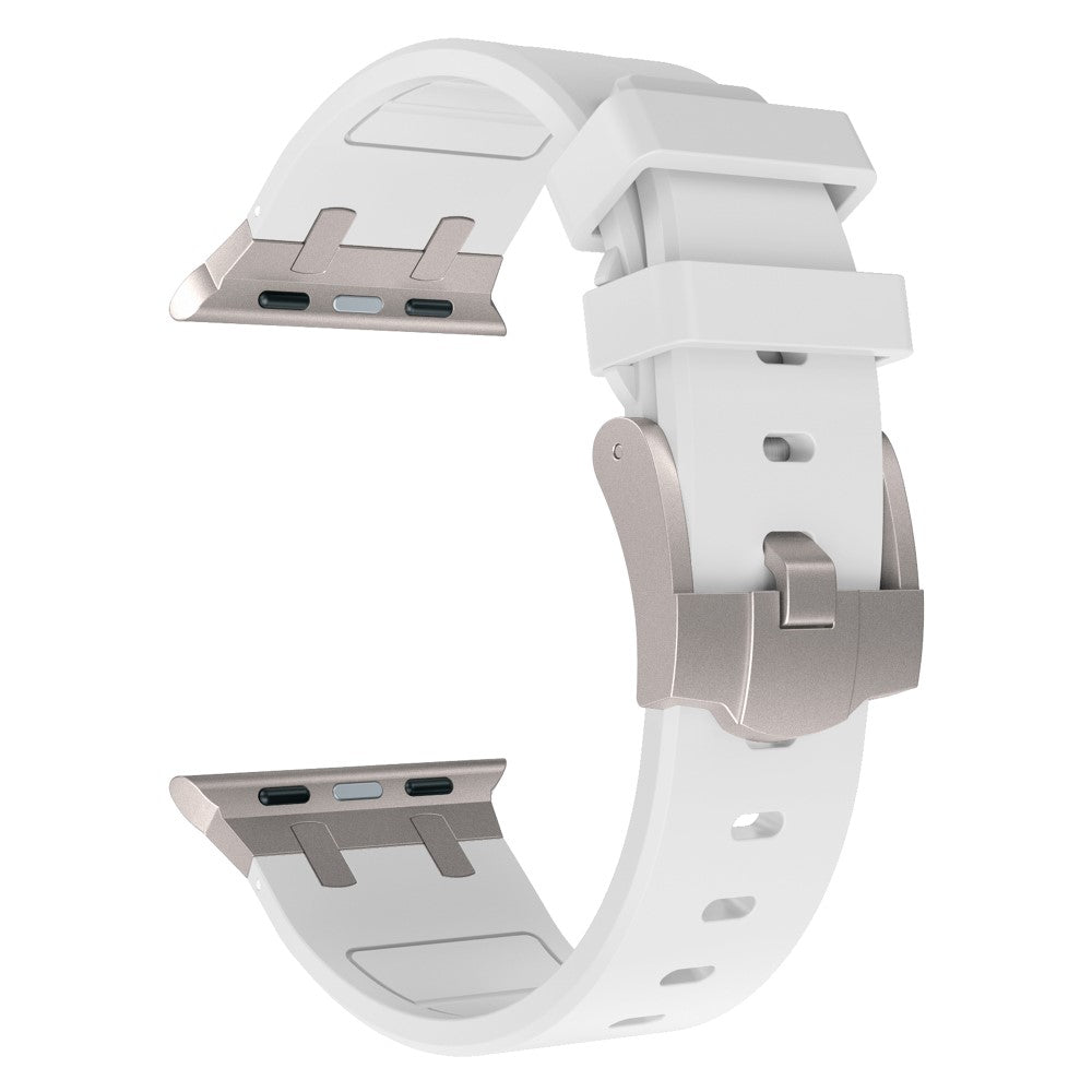 Mega Delightful Apple Smartwatch Silicone Universel Strap - White#serie_7