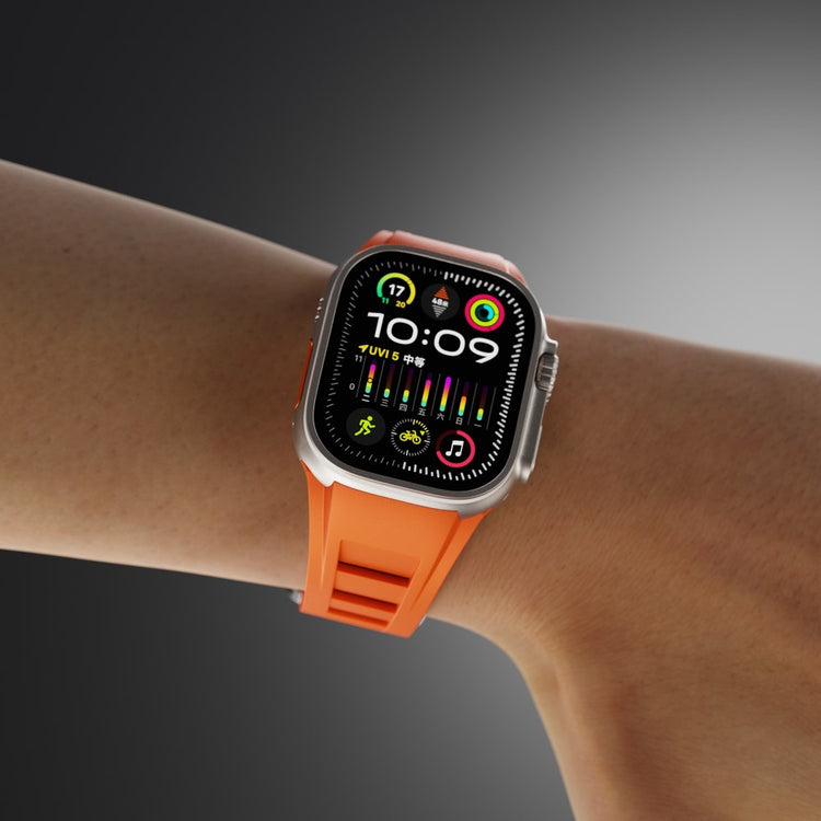 Remarkably Tough Apple Smartwatch Silicone Universel Strap - Orange#serie_5