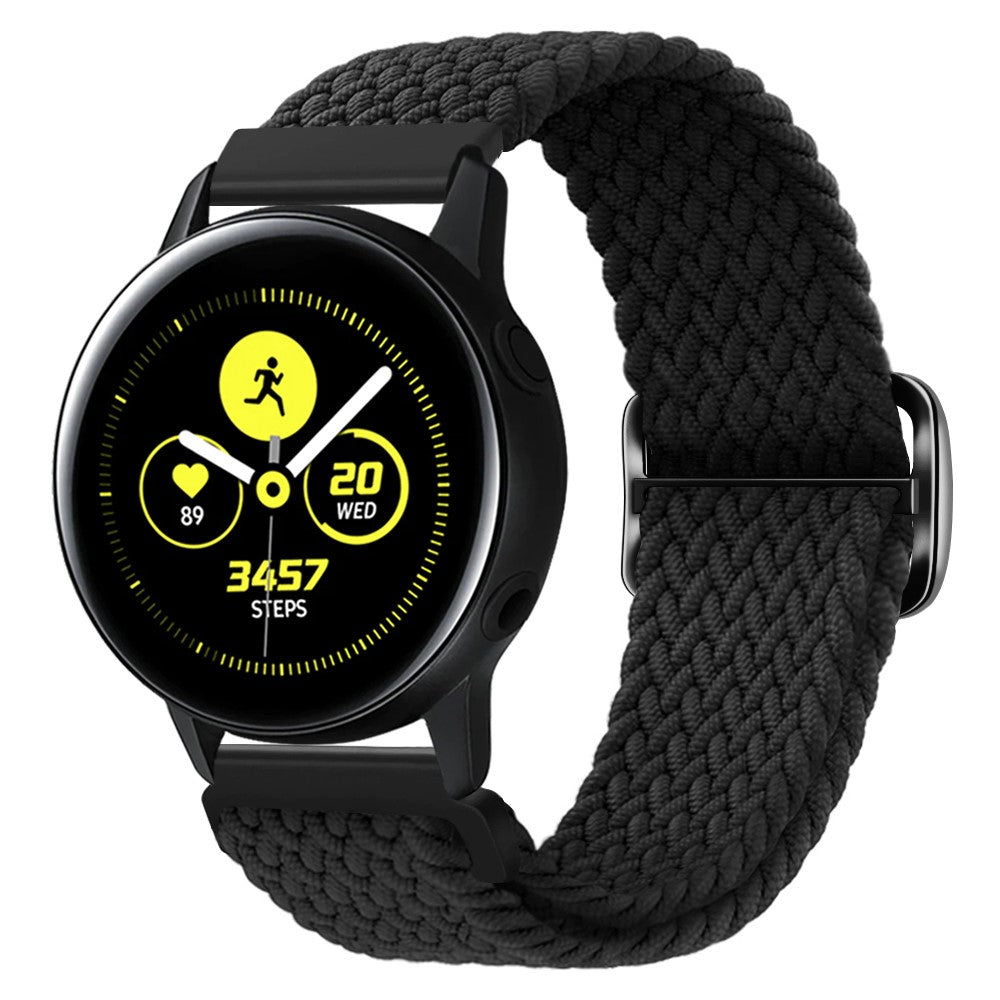 Super Stylish Smartwatch Nylon Universel Strap - Black#serie_9