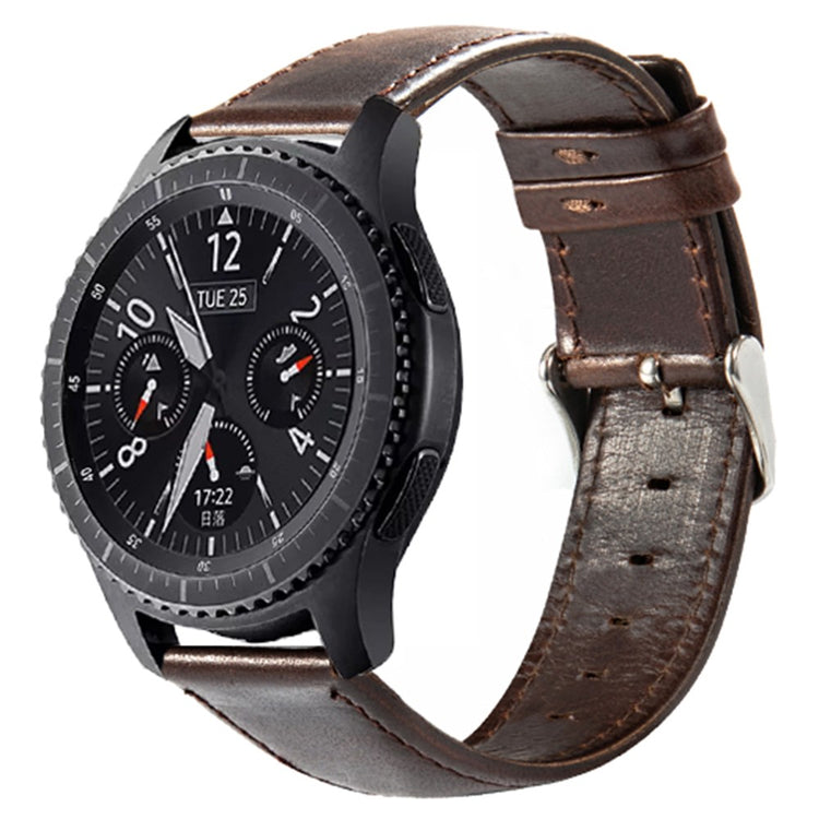 Very Stylish Smartwatch Genuine Leather Universel Strap - Brown#serie_2