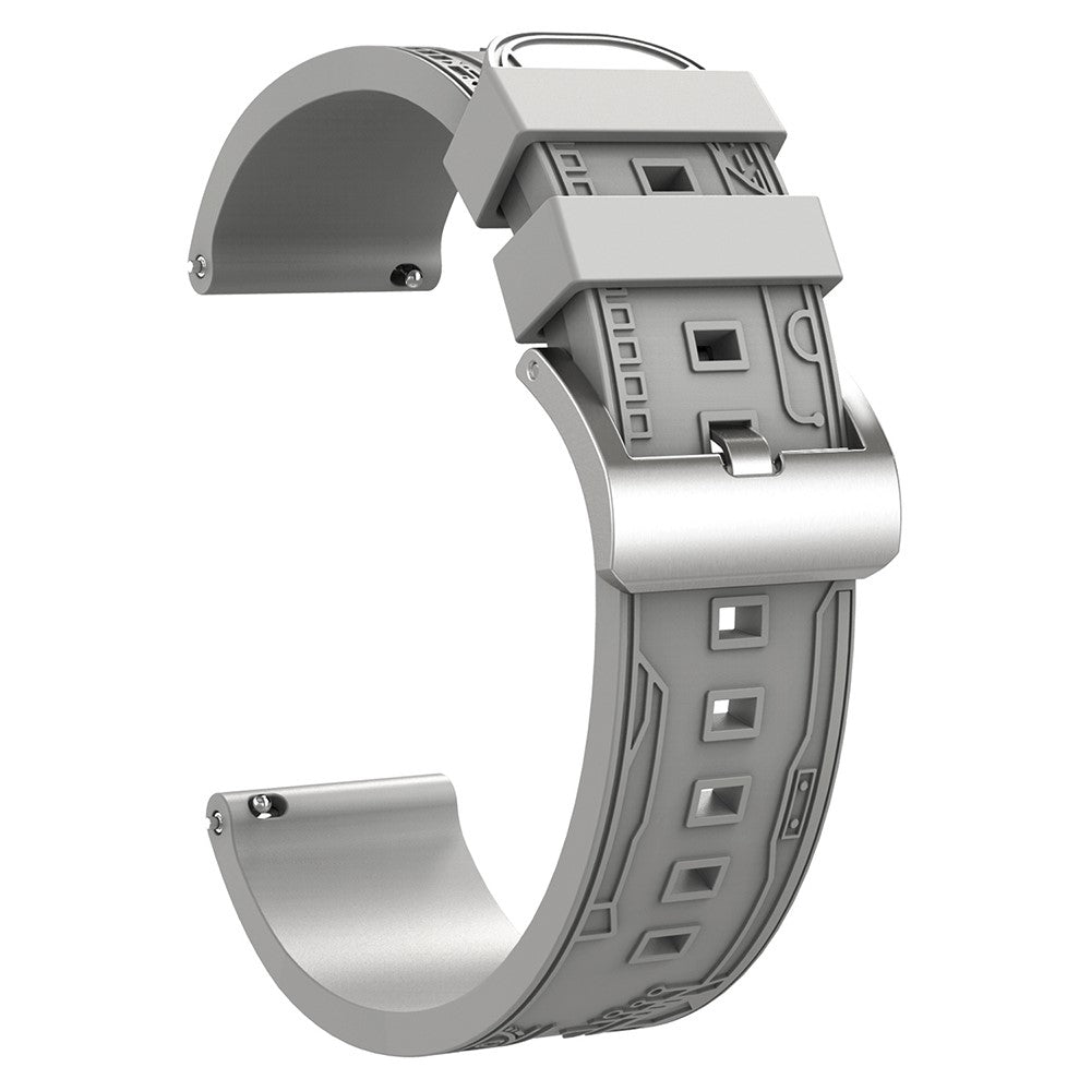 Incredibly Tough Smartwatch Silicone Universel Strap - Silver#serie_5