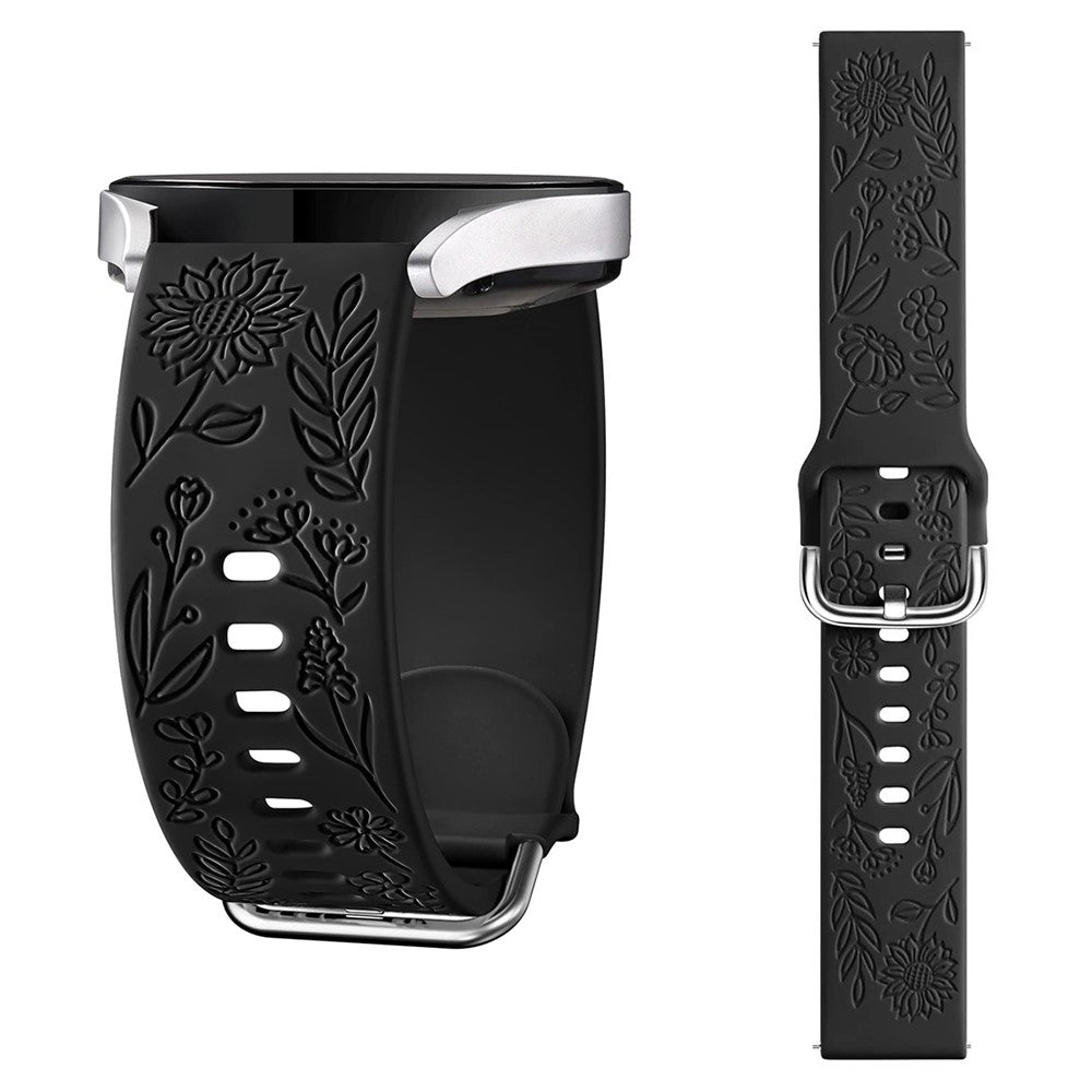 Mega Sweet Smartwatch Silicone Universel Strap - Black#serie_1