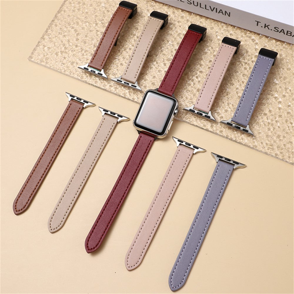 Strong Apple Smartwatch Pu Leather Universel Strap - Brown#serie_4