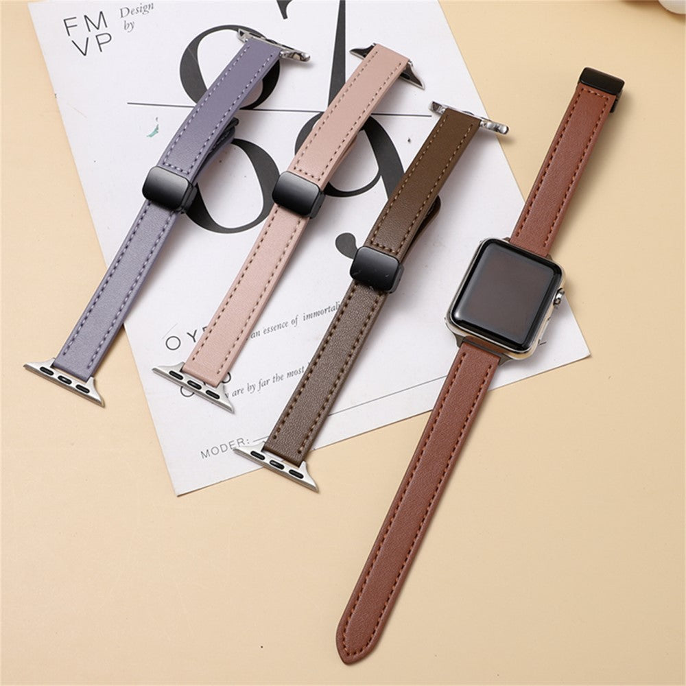 Strong Apple Smartwatch Pu Leather Universel Strap - White#serie_15