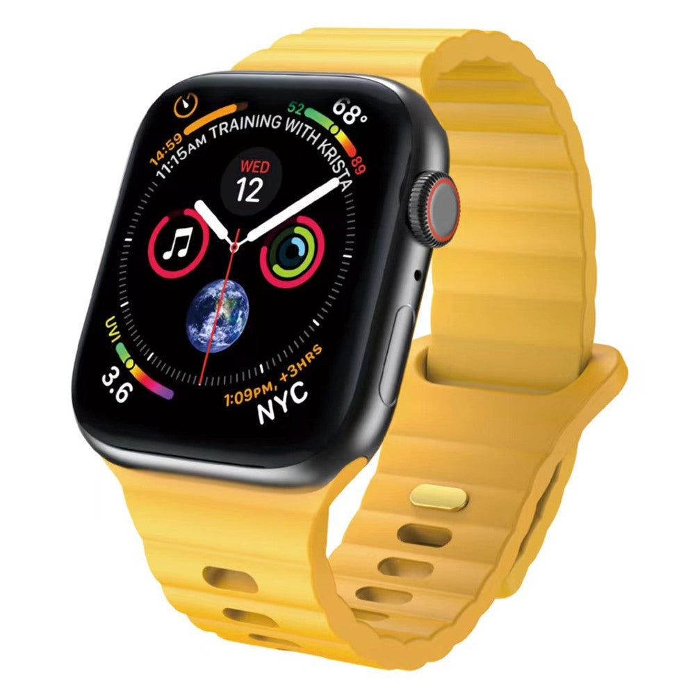 Remarkably Sweet Apple Smartwatch Silicone Universel Strap - Yellow#serie_1