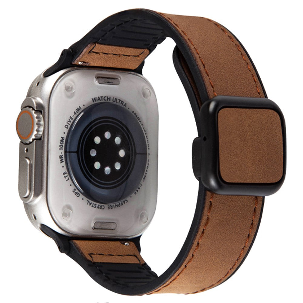 Brilliant Apple Smartwatch Pu Leather Universel Strap - Brown#serie_4