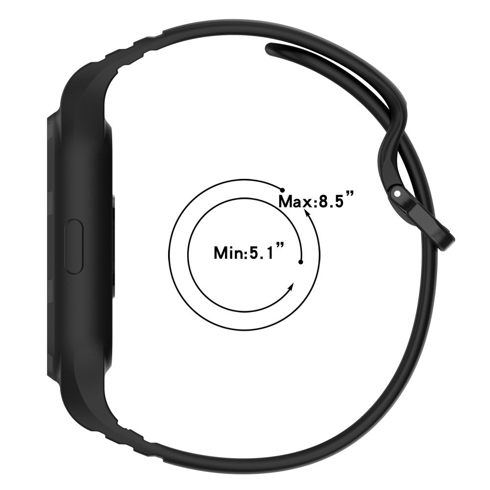 Incredibly Cool Xiaomi Smart Band 8 Pro Silicone Strap - Black#serie_1