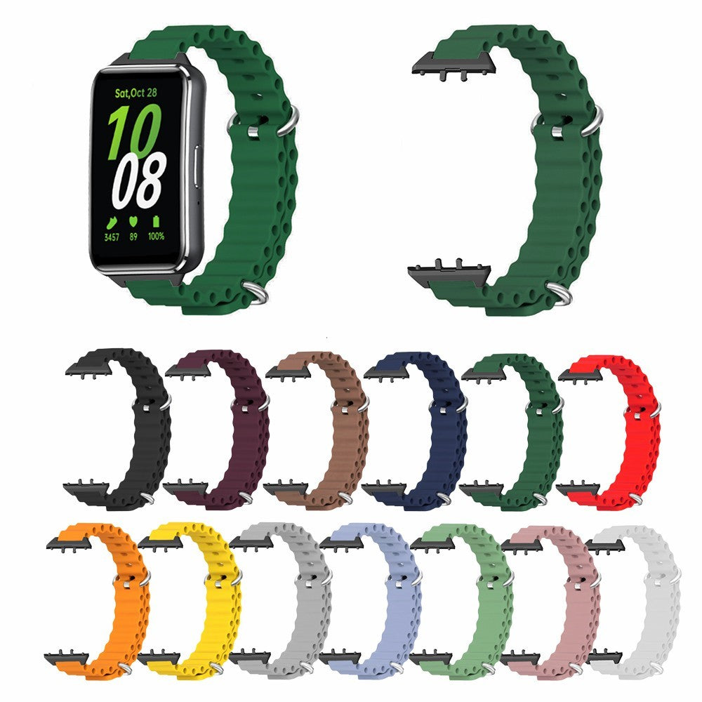 Super Fashionable Samsung Galaxy Fit 3 Silicone Strap - Green#serie_1