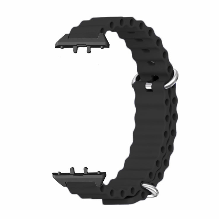 Super Fashionable Samsung Galaxy Fit 3 Silicone Strap - Black#serie_4