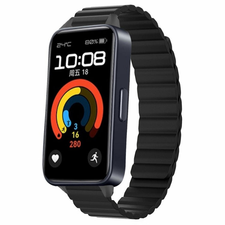 Mega Sweet Huawei Band 9 Silicone Strap - Black#serie_4