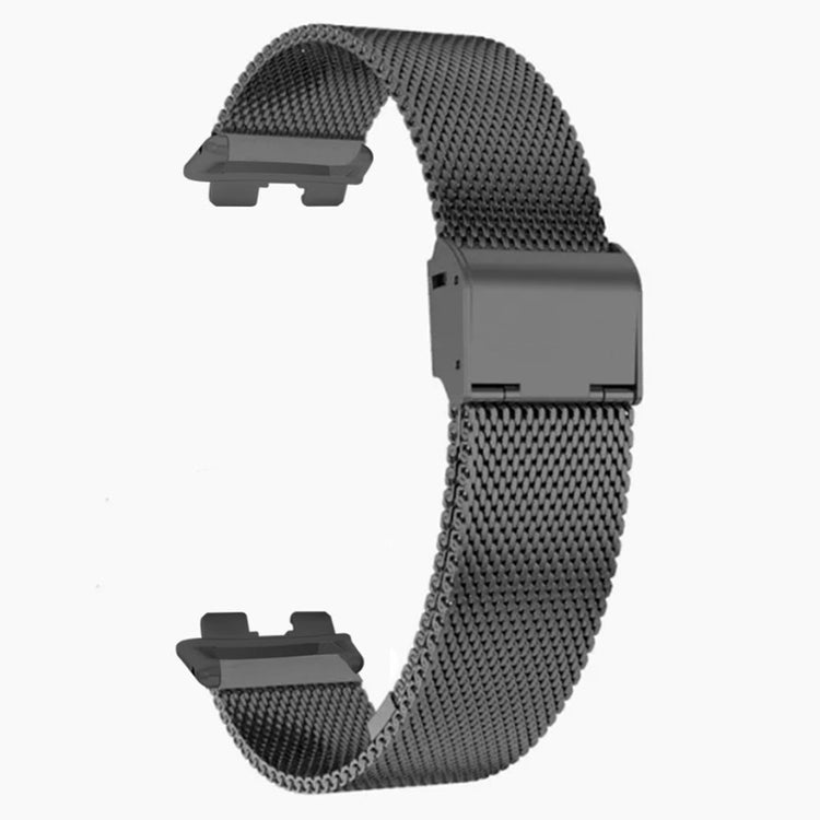 Huawei Band 9 Watch Bracelet Milanese Mesh Replacement Strap with Metal Connector - Black#serie_1