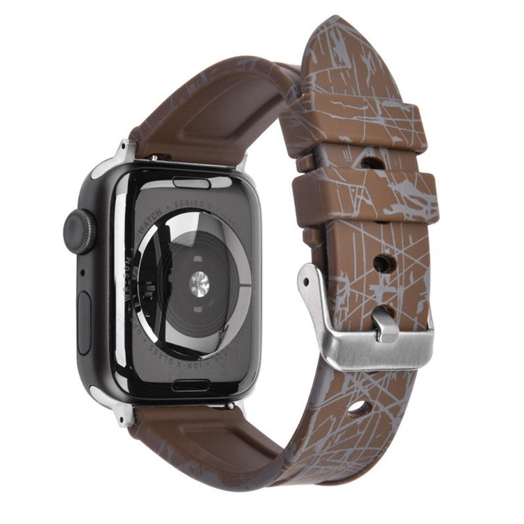 Super Stylish Apple Smartwatch Silicone Universel Strap - Brown#serie_12