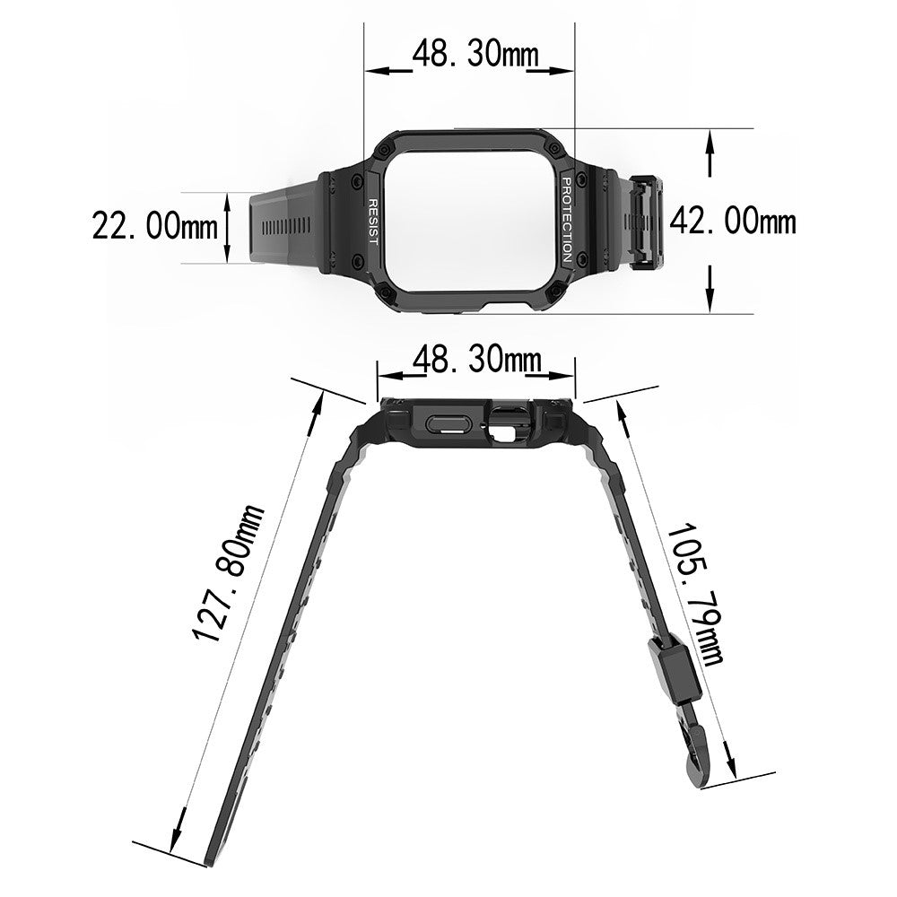 Apple Watch Series 9 8 7 41mm / 9 8 7 41 45mm Watch Band Replacement Flexible Strap with Case Cover - White#serie_2