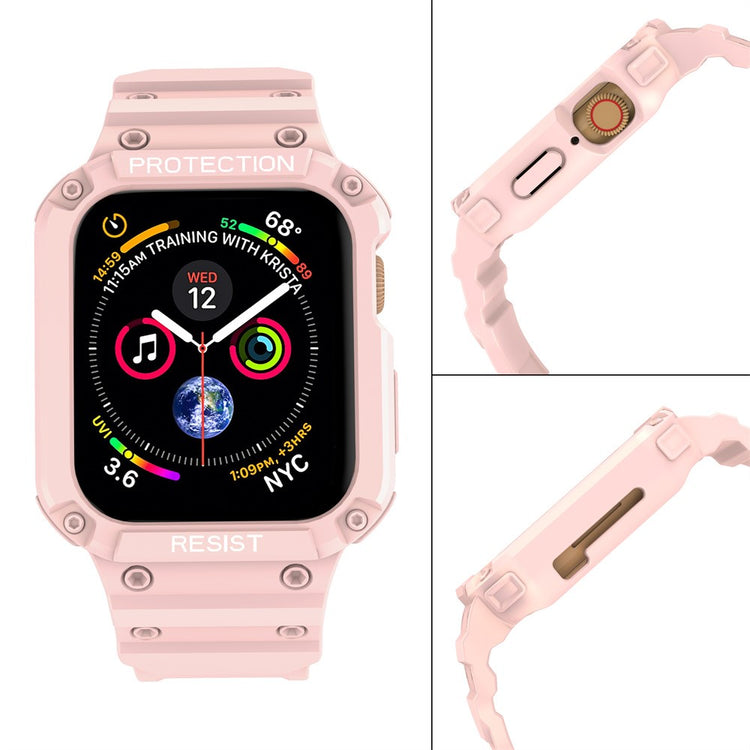 Mega Delightful Apple Smartwatch Silicone Universel Strap - Pink#serie_8