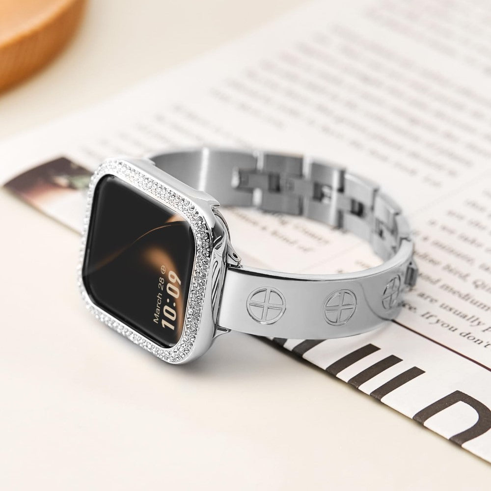 Super Stylish Apple Smartwatch Metal Universel Strap - Silver#serie_4