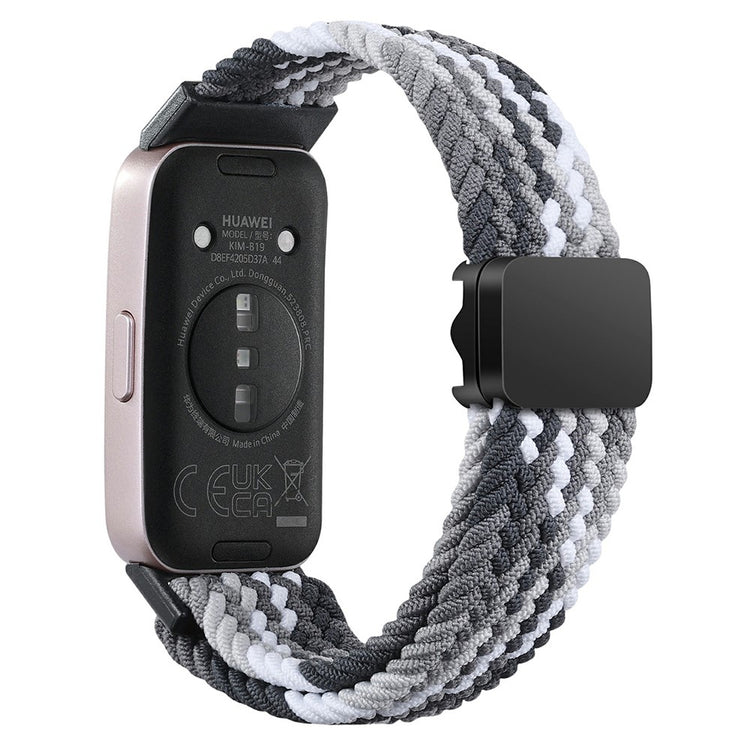 Mega Stylish Huawei Band 8 Nylon Strap - Black#serie_9