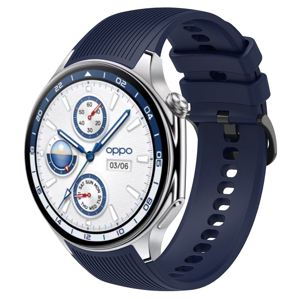 Wonderful Oppo Watch X Silicone Strap - Blue#serie_6