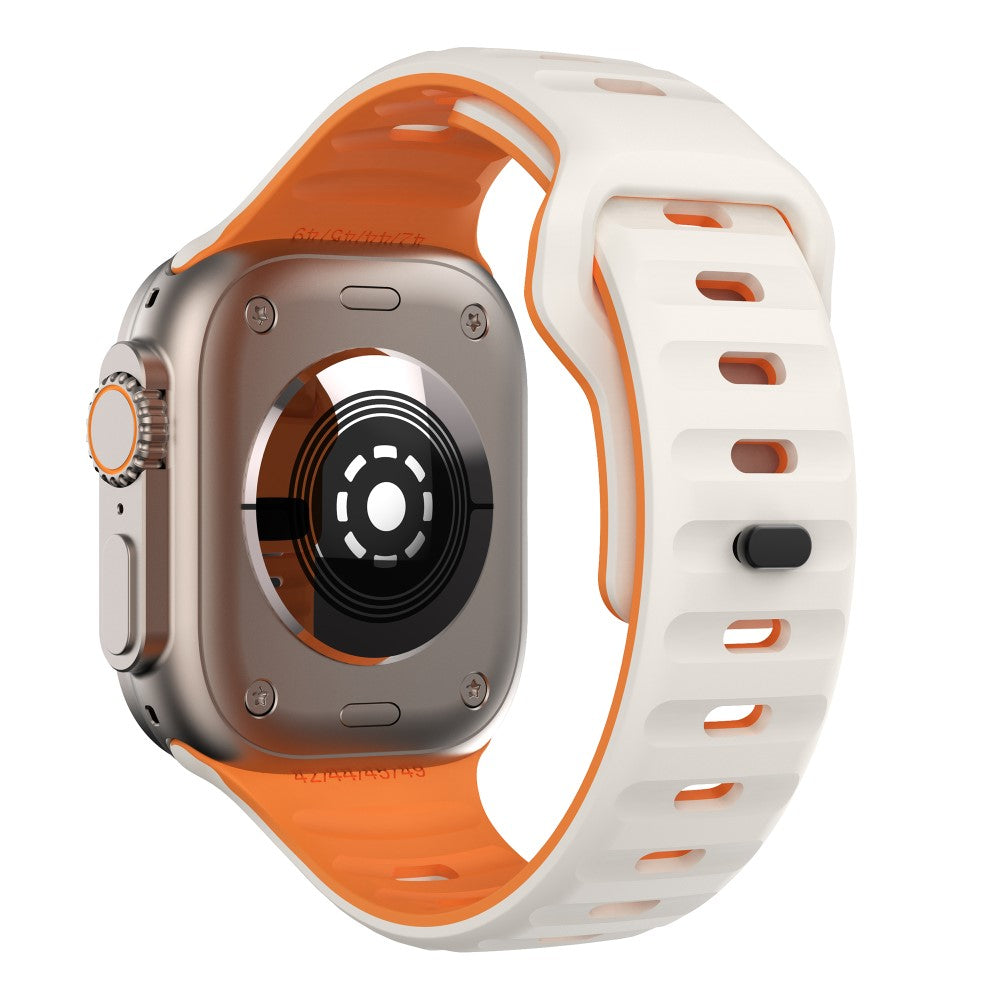 Remarkably Neat Apple Smartwatch Silicone Universel Strap - Orange#serie_9