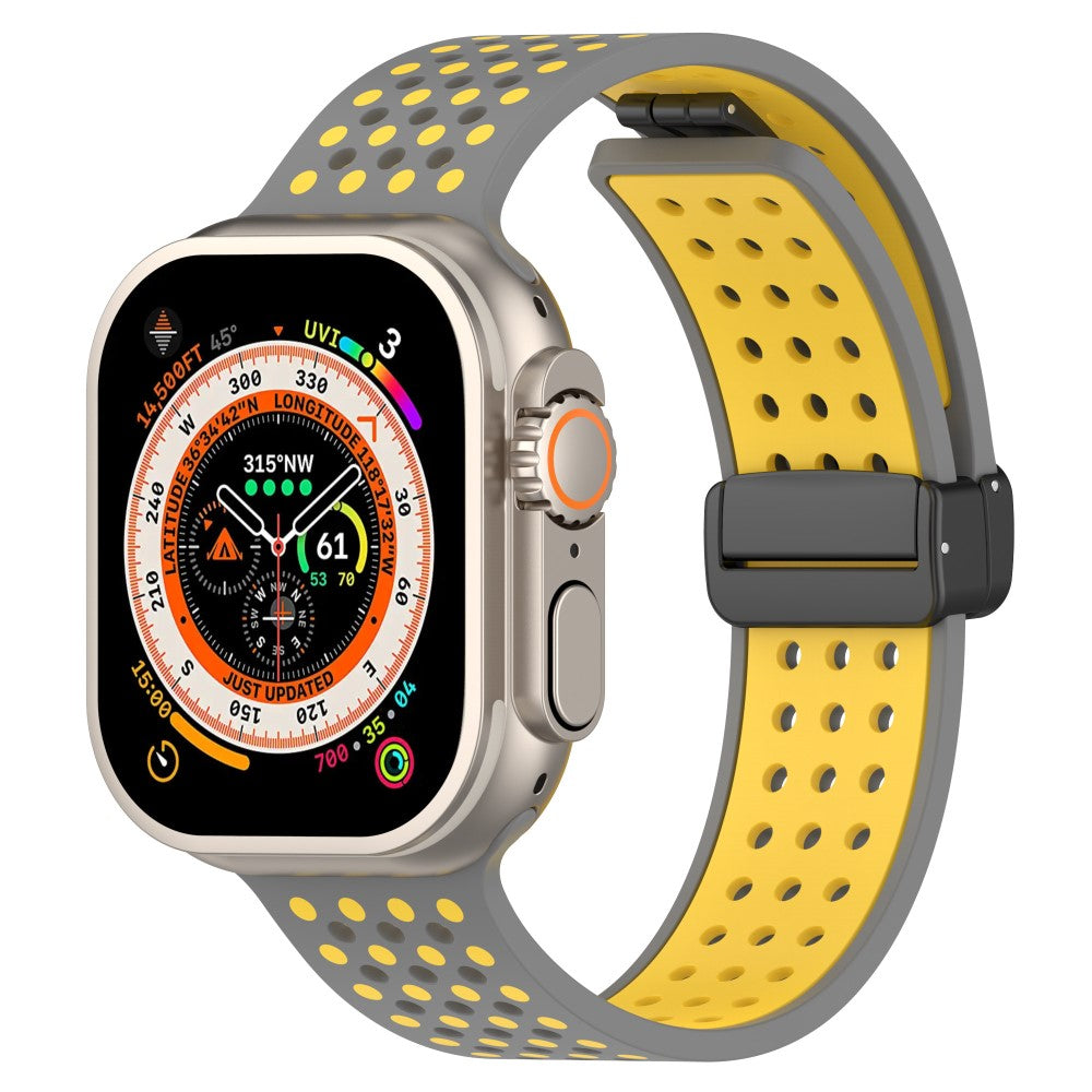 Mega Nice Apple Smartwatch Silicone Universel Strap - Yellow#serie_10