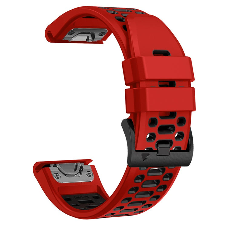 Comfortable Garmin Smartwatch Silicone Universel Strap - Red#serie_7