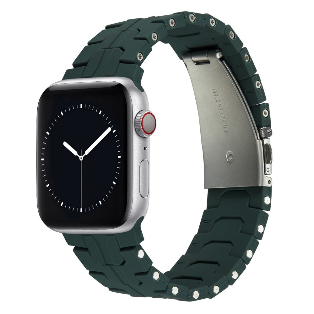 Super Agreeable Apple Smartwatch Silicone Universel Strap - Green#serie_8