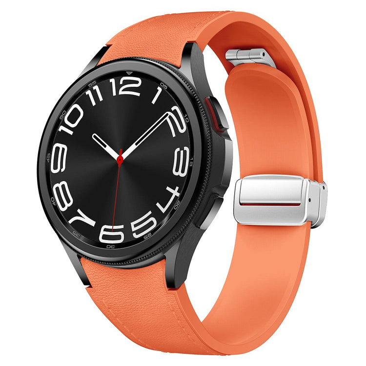 Very Durable Samsung Smartwatch Pu Leather Universel Strap - Orange#serie_11