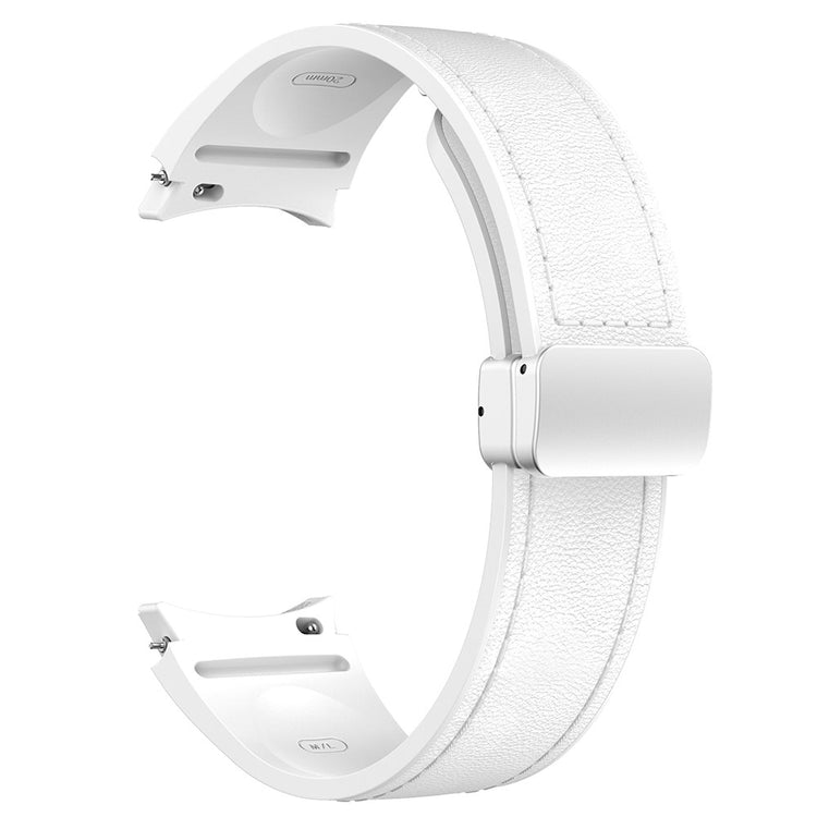 Very Durable Samsung Smartwatch Pu Leather Universel Strap - White#serie_12