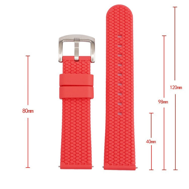 Huawei Watch GT 4 46mm / 4 Pro / 4 41mm Rubber Watchband 22mm Replacement Strap - Red+Black#serie_4